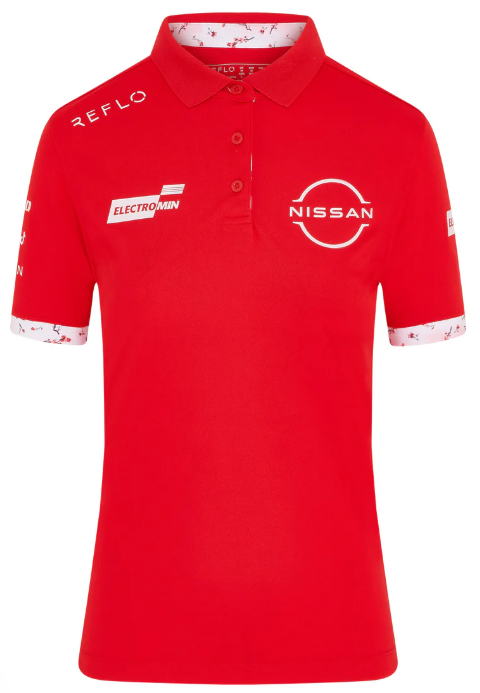 Nissan Formula E S12 REFLO Replica Short Sleeve Polo Shirt Ladies