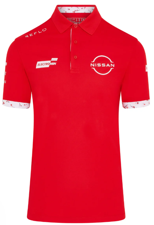 Nissan Formula E S12 REFLO Replica Short Sleeve Polo Shirt Mens