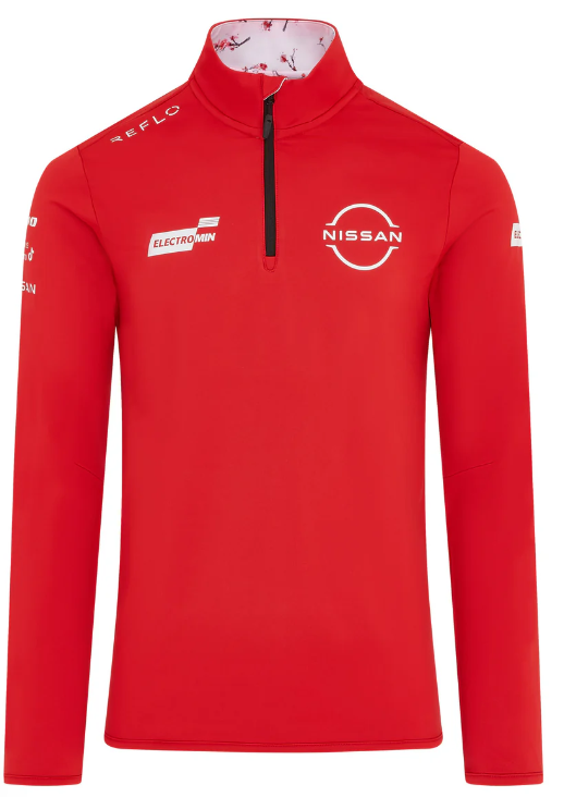 Nissan Formula E S12 REFLO Replica 1/4 Zip Midlayer Mens