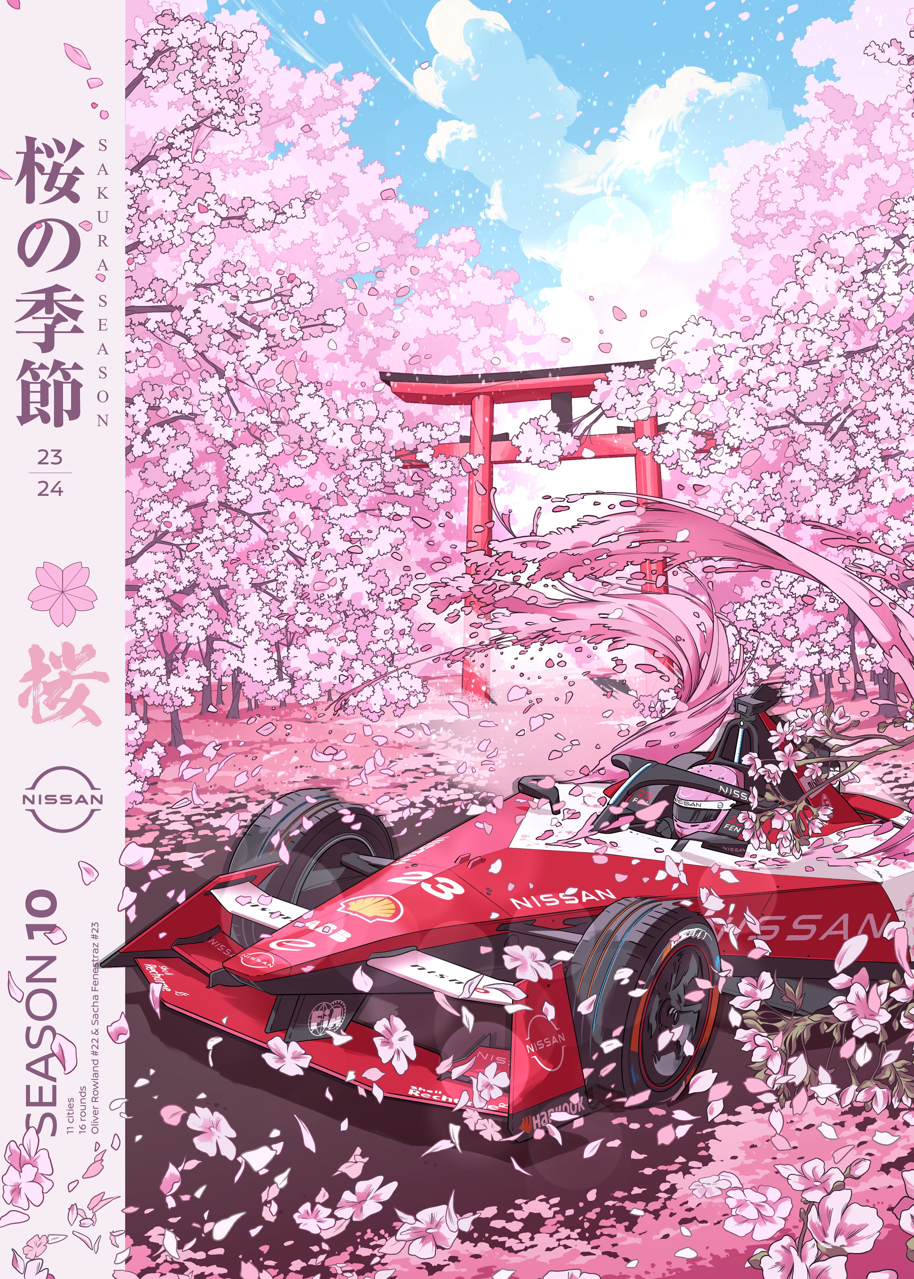 Nissan Sakura Season 10 Poster Created By Jalcalara