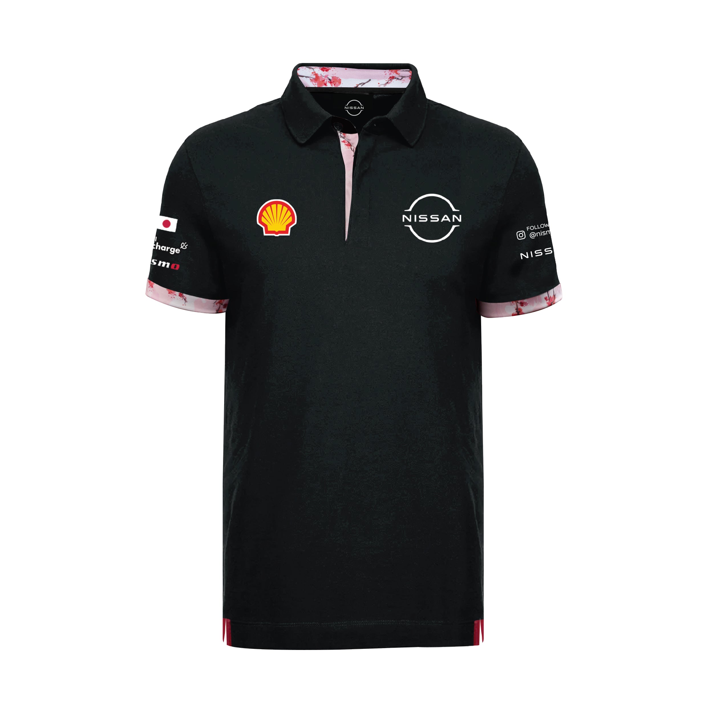 Nissan Formula E Team Replica Polo Shirt Unisex Black