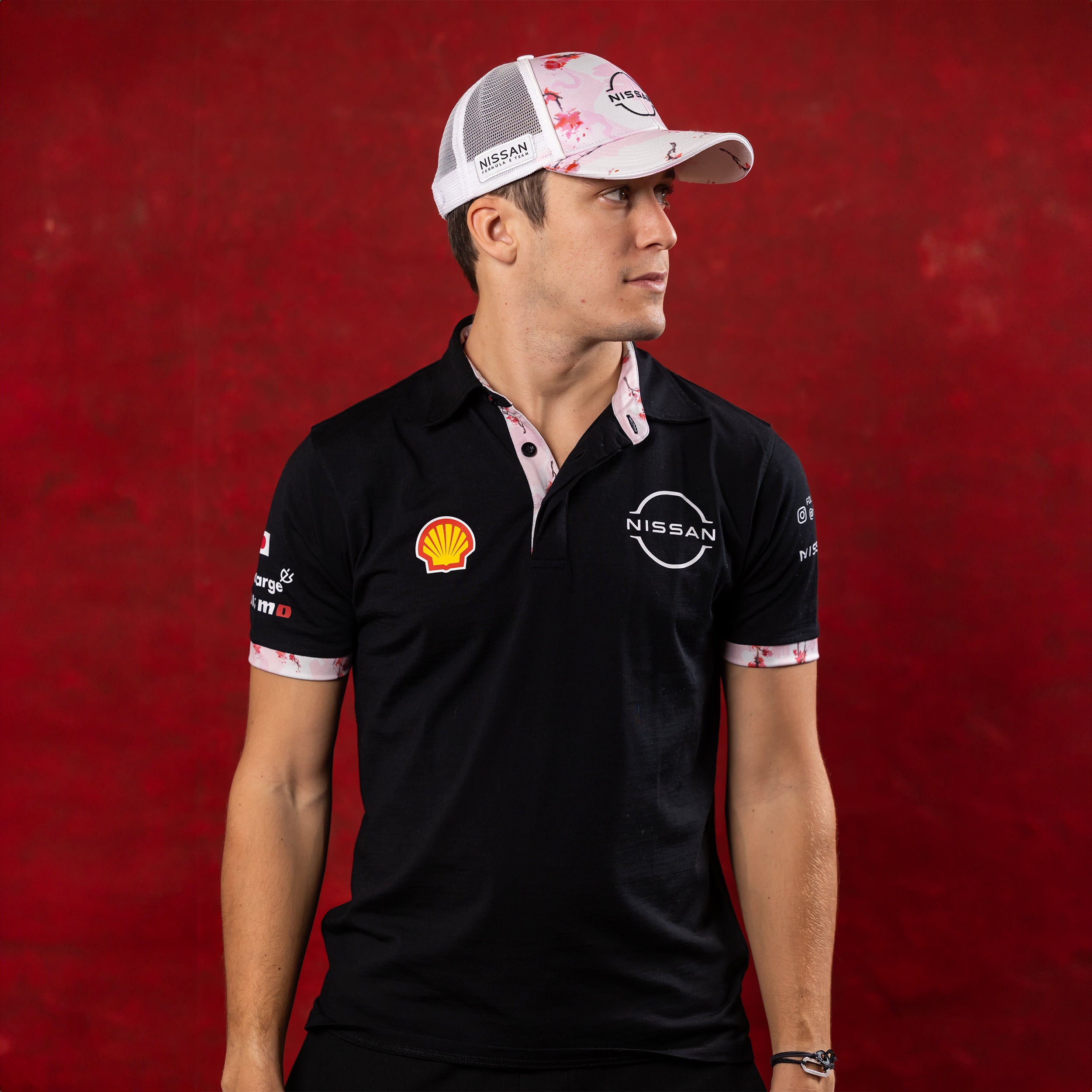 Nissan Formula E Team Replica Polo Shirt Unisex Black