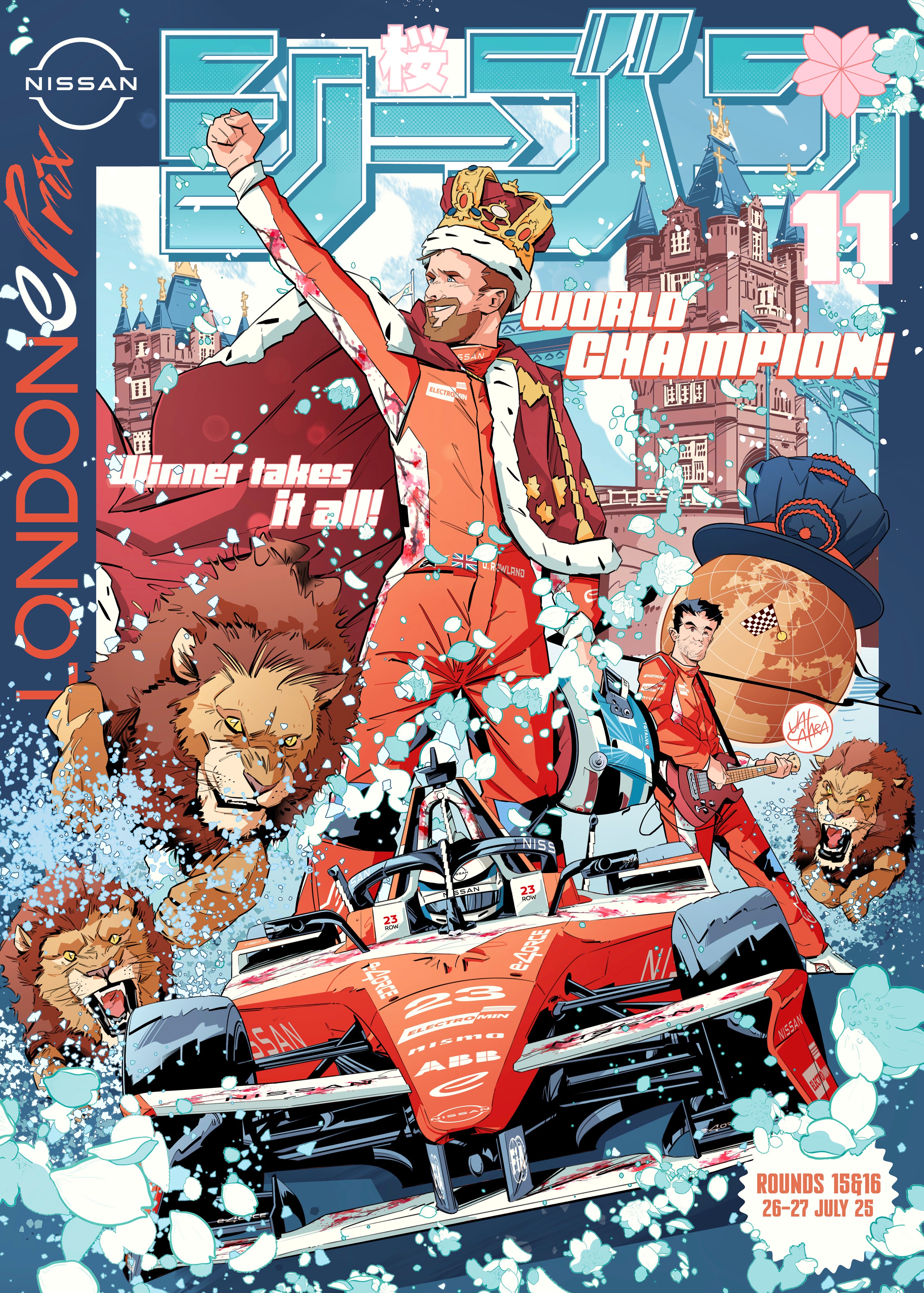 Nissan Formula E S11 London Poster Created By Jalcalara