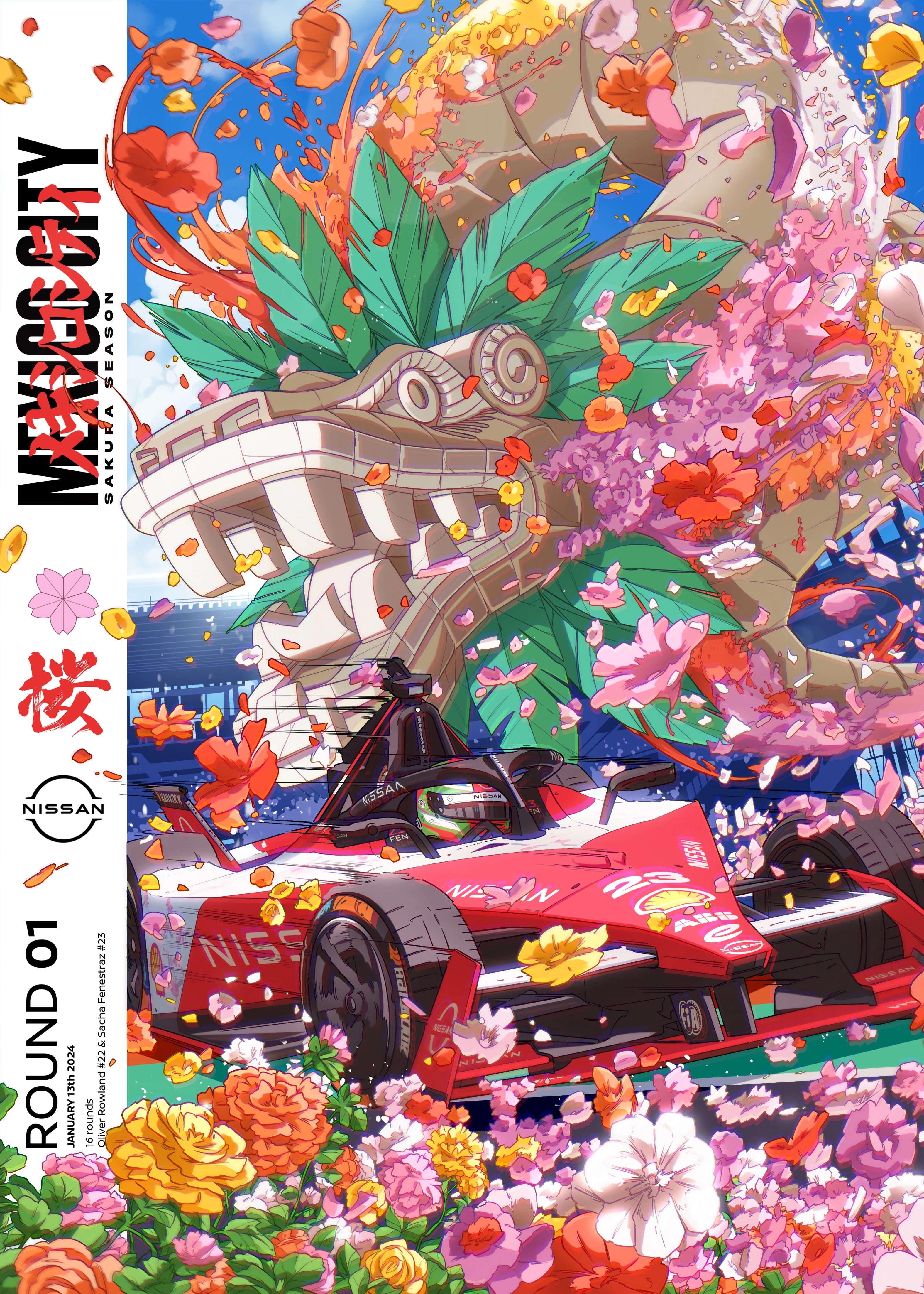 Nissan Formula E S10 Poster Mexico Created By Jalcalara