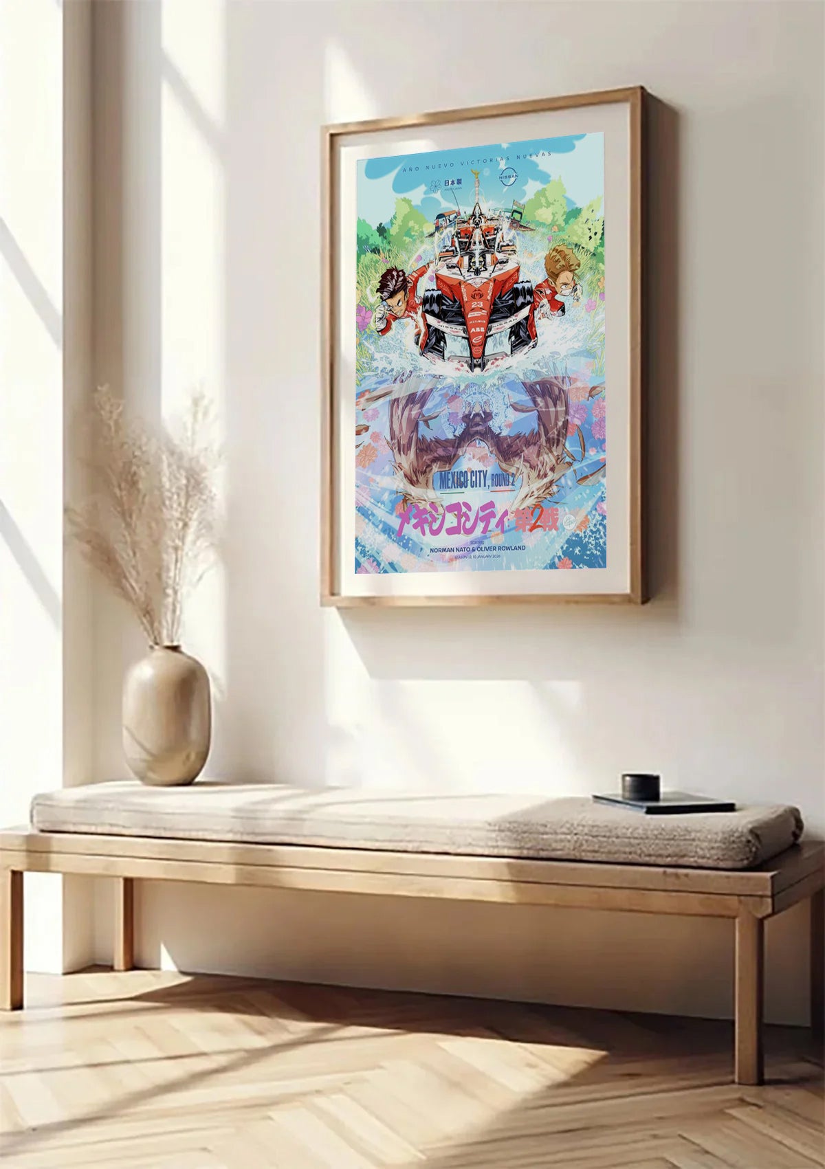 Nissan Formula E S12 Mexico Poster Created By Jalcalara